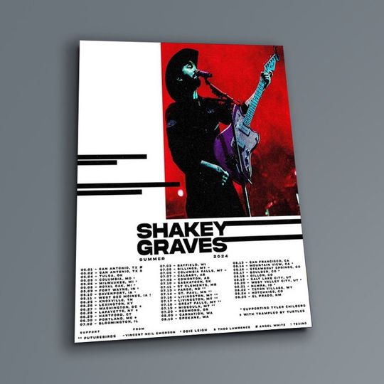 Discover Summer Tour 2024 Shakey Graves Poster