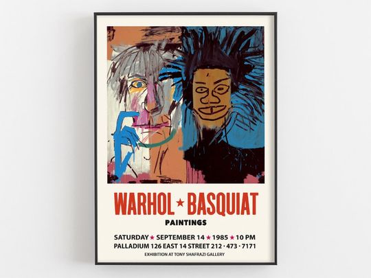 Discover Warhol & Bsq Self Portrait Poster