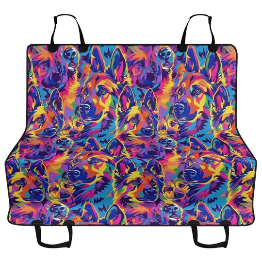 Discover Y2K German Shepherd Car Back Seat Pet Mat