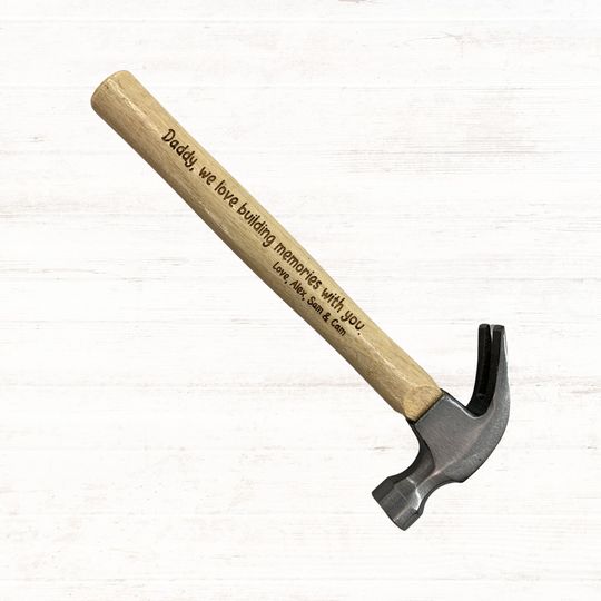 Discover Engraved Hammer | Mens Christmas Gift | Personalized Handle Hammer | Monogram Gift for Dad