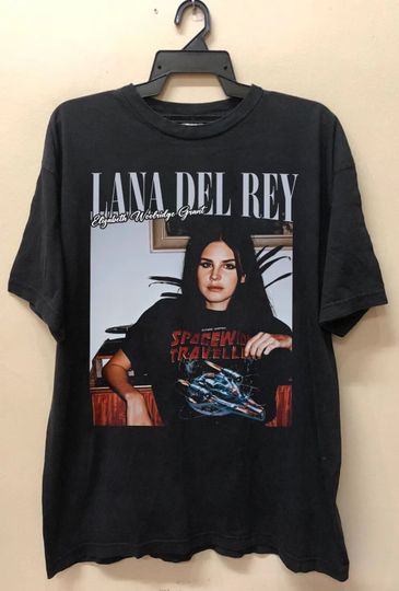 Discover Lana del rey clothing graphic T-shirt, Lana Del Rey Shirt, blue banisters Album