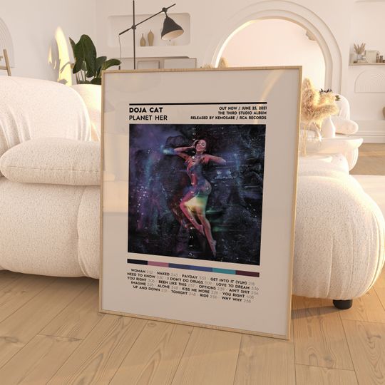 Discover Doja Cat Planet Her Album Poster / Album Cover Poster