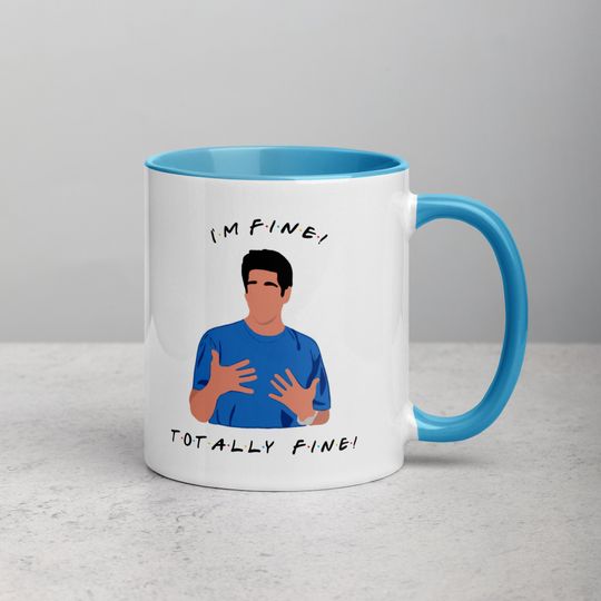 Discover I'm Fine Ross Geller Mug