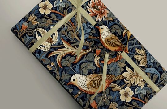 Discover Vibrant Four Calling Birds Wrapping Paper