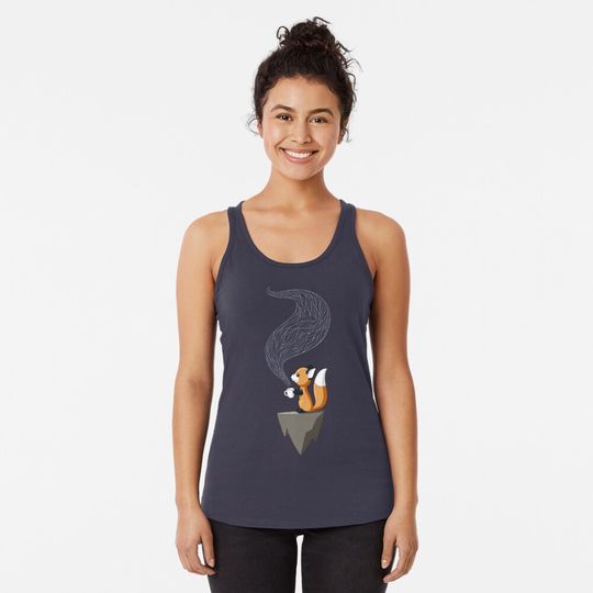 Discover Fox Tea Racerback Tank Top