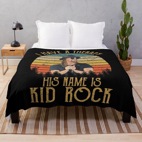 Discover I Have A Therapy His Is Kid Rock Throw Blanket