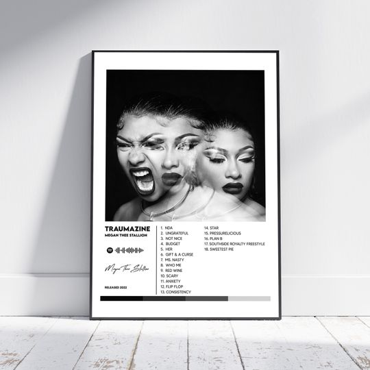 Discover Megan Thee Stallion - Traumazine Album Poster / Album Cover Poster