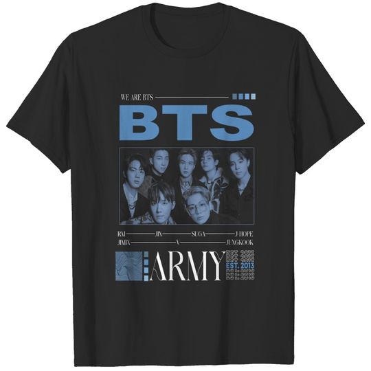 Discover Vintage BTS Shirt, BTS Unisex Kpop Shirt, Vintage Style Korean Pop T-Shirt