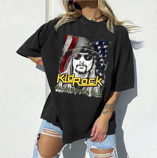 Discover Kid Rock Bad Reputation Tour Shirt, Kid Rock Tshirt