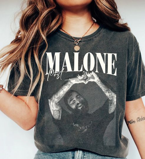 Discover Post Malone Rap Music Merch Shirt, Austin Album Rap 90s Tee