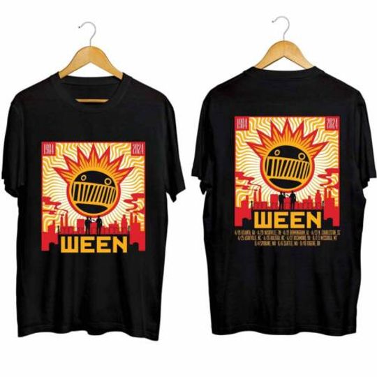 Discover Ween 2024 Tour, Ween Band 2024 Concert T-Shirt