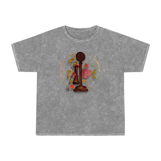Discover Vintage Phone Mineral Wash T-Shirt