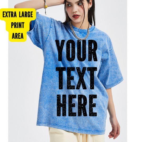 Discover Custom Printed Oversized Shirt for Women OR Men, Personalized TShirt