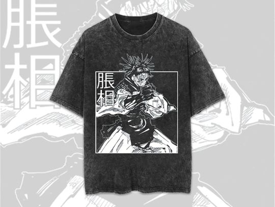 Discover Choso Mineral Wash Anime Fan Shirt
