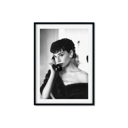 Discover Audrey Hepburn Telephone Photo Print