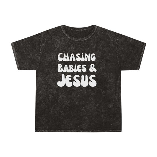 Discover Grunge Chasing Babies & Jesus Mineral Wash T-Shirt