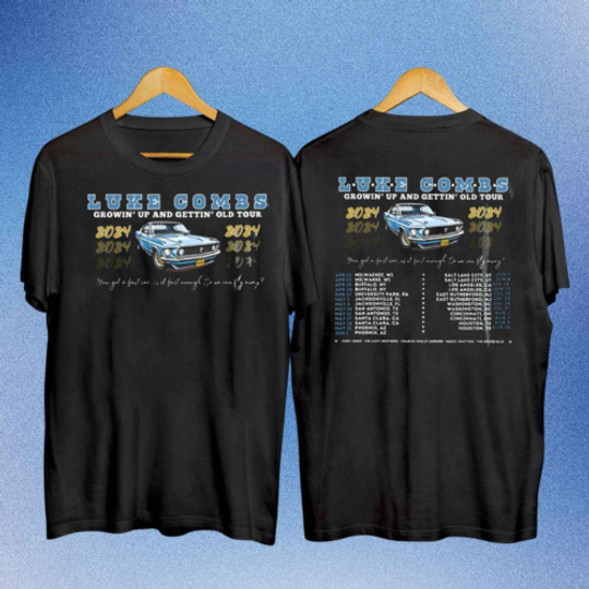 Discover Lukee Comb Growin Up Tour 2024 Double Sided Shirt