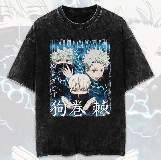 Discover Vintage Toge Inumaki Anime Mineral Wash Shirt