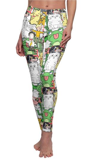 Discover Cute Leggings Funny Cartoon