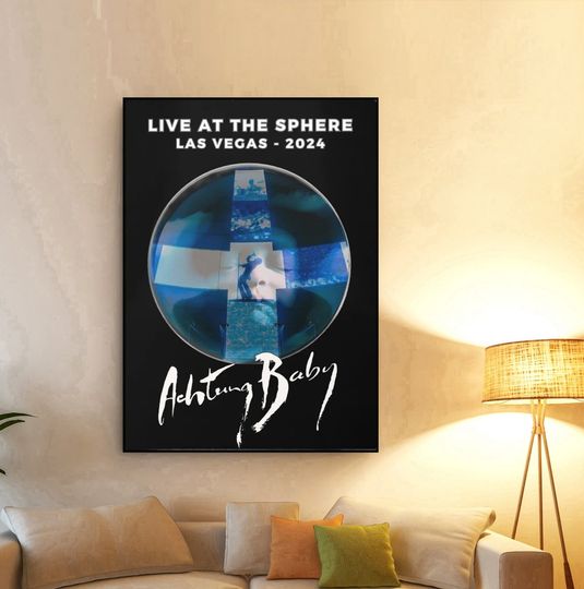 Discover U2 Uv Live at Sphere Las Vegas  Concert Foil Poster