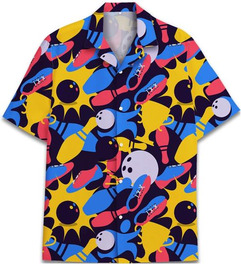 Discover Colorful Bowling Hawaiian Shirt