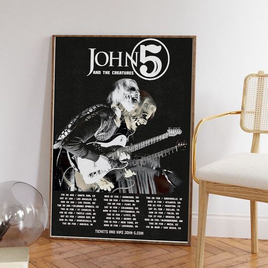 Discover John 5 And The Creatures 2024 Tour Poster