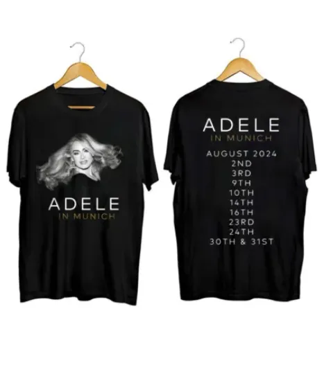 Discover Adele In Munich August 2024 Music Tour T-Shirt