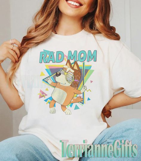 Discover Rad Mom T-shirt, BlueyDad Mom Shirt, Chili Shirt