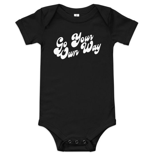 Discover Go Your Own Way Printed Baby short sleeve onesie