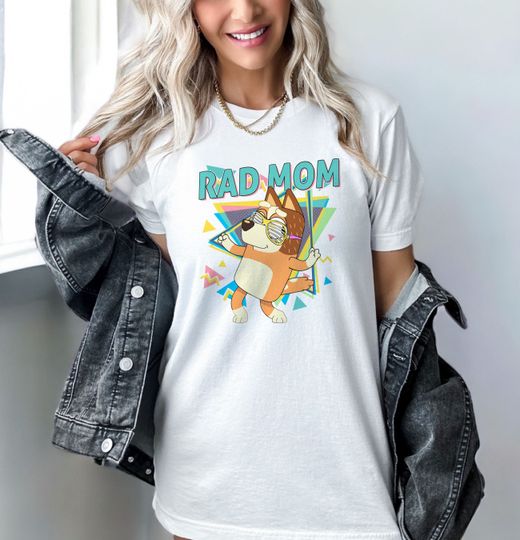 Discover Rad Mom T-Shirt, Bluey Mom Shirt, Cool Chili Design