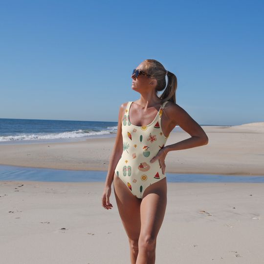 Discover Beach Babe One Piece Swimsuit, Womens One Piece Swimsuit