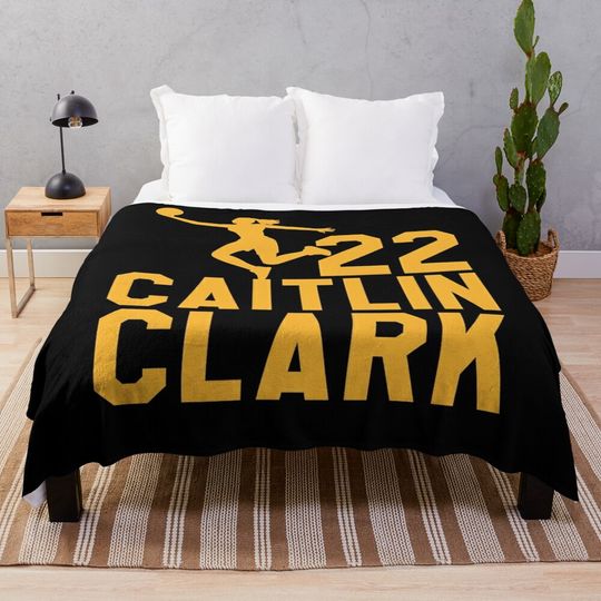 Discover Caitlin Clark 22 Throw Blanket