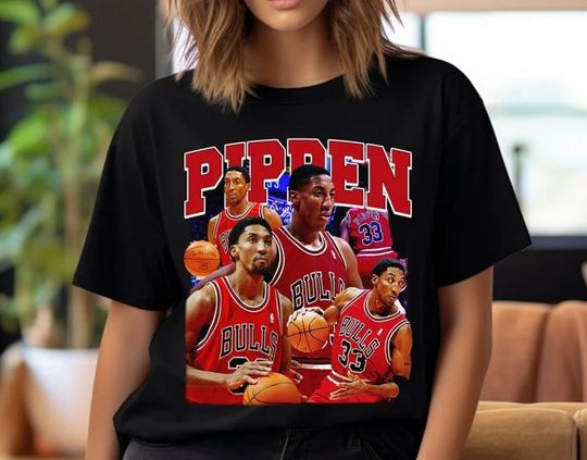 Discover Scottie Pippen Shirt Design, Pippen Tee, Basketball Graphic