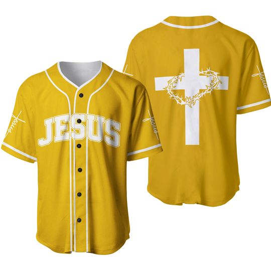Discover Jesus Cross Baseball Jersey