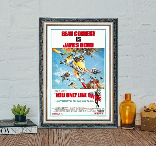 Discover You Only Live Twice (1967) Movie Poster, Classic Vintage Movie Poster