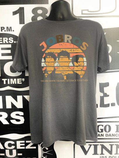 Discover Vintage Jobros Shirt, Jonas Brothers T-Shirt, Jonas Five Albums One Night Tour Shirt