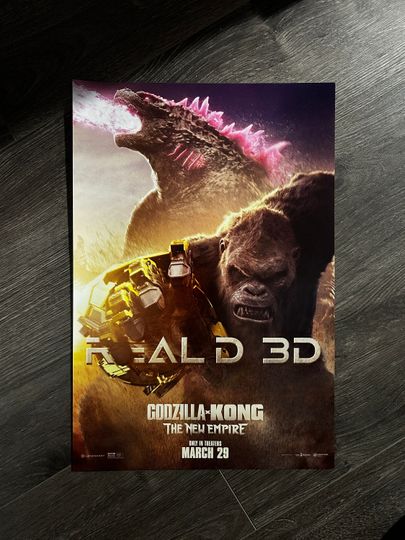 Discover god zilla x Kong the new empire movie poster