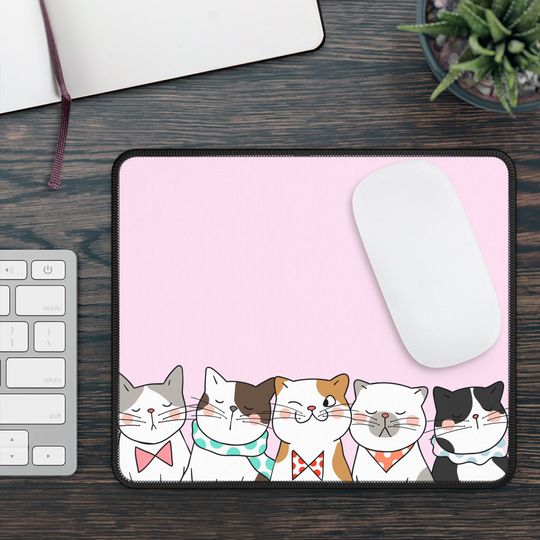 Discover Cat Desk Mat Office Accessories / Mouse Pad