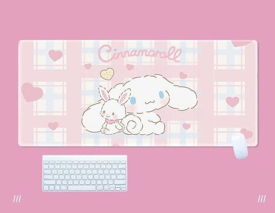 Discover Sanrio Mousepad ,My Melody and Kuromi Japanese Desk mat