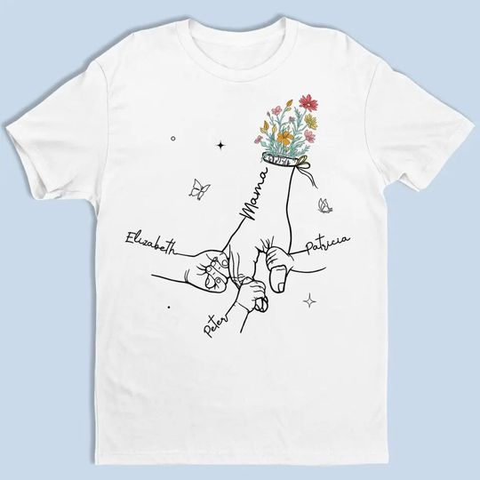 Discover You Hold Me So Gently - Family Personalized Custom Unisex T-shirt, Hoodie, Sweatshirt - Mother's Day, Gift For Mom, Grandma