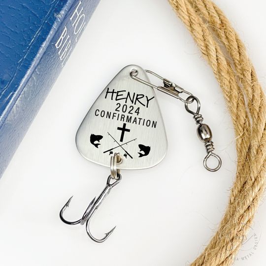 Discover Confirmation Gift Fishing Lure Personalized Boys Confirmation