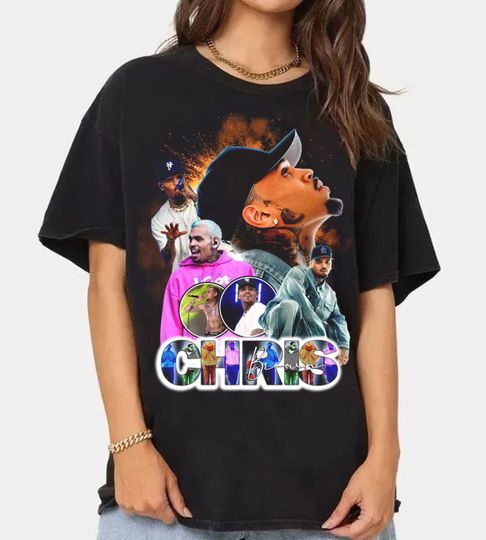 Discover Vintage Chris Brown Bootleg Hip Hop T-Shirt - 90s Graphic