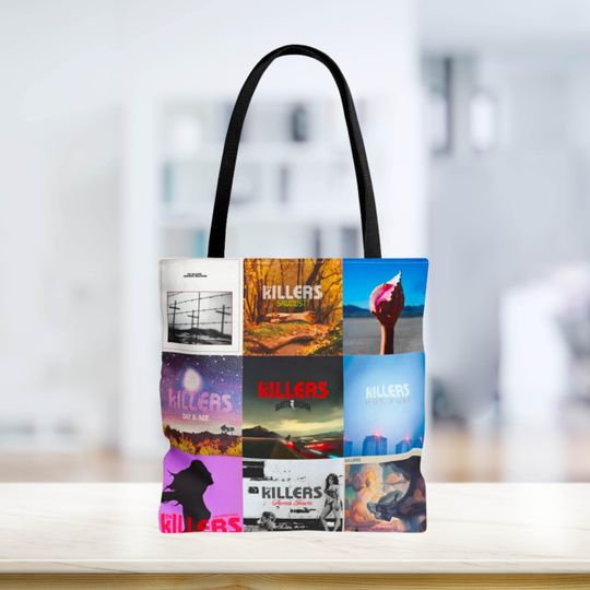 Discover The Killers Album Covers Tote Bag, Stylish Music Tote Bag