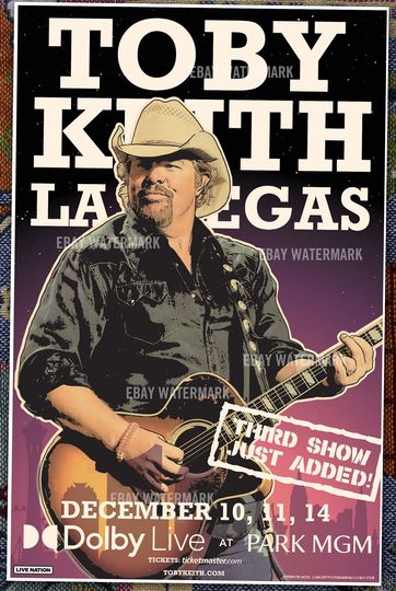 Discover Toby Keith Final Show 2023 Las Vegas poster