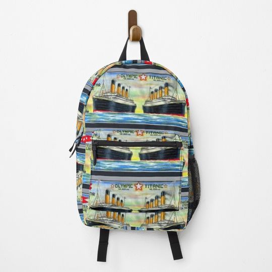 Discover White star liners mug full wrap around Backpack