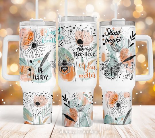 Discover Positive affirmations 40oz Quencher tumbler