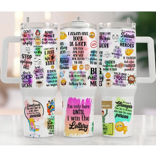 Discover Funny Office Tumbler Wrap 40oz Tumbler Design
