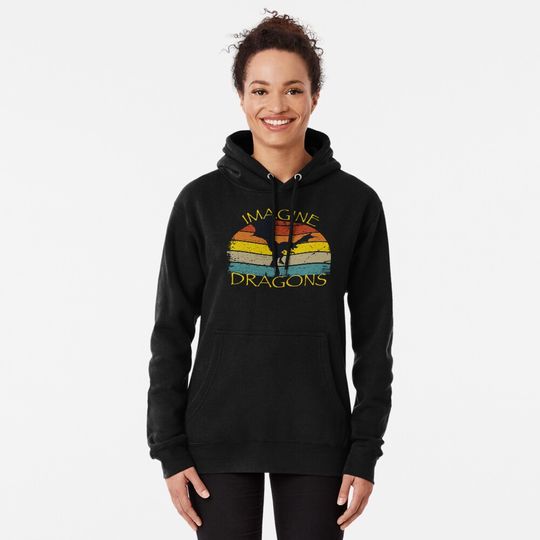 Discover IMAGINE Fantasy Dragon Style Pullover Hoodie