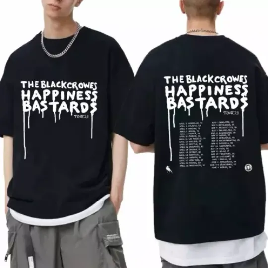 Discover The Black Crowes 2024 Happiness Bastards Tour Shirt, The Black Crowes Band Fan