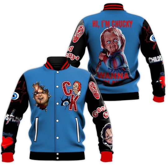 Discover Chucky Doll Baseball Jacket